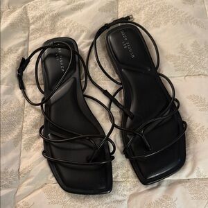 Marc Fisher Black Strappy Sandals